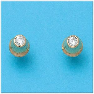 Pendientes oro 18kl circonitas