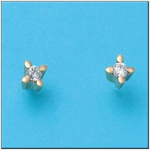 Pendientes oro 18kl circonitas