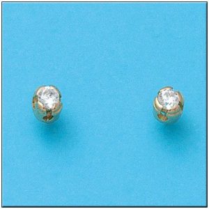 Pendientes oro 18kl circonitas