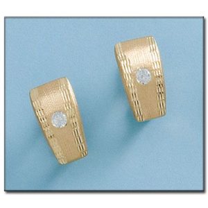 Pendientes oro 18kl circonitas