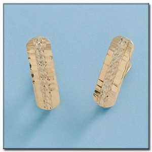 Pendientes oro 18kl tallados