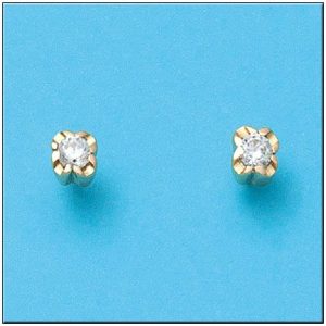 Pendientes oro 18kl circonitas