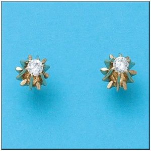 Pendientes oro 18kl circonitas