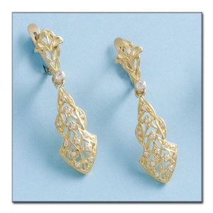 Pendientes oro 18kl circonitas