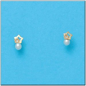 Pendientes oro 18kl estrellas