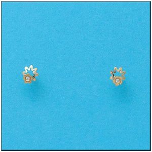 Pendientes oro 18kl estrellas
