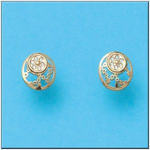 Pendientes oro 18kl redondos