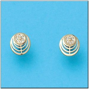 Pendientes oro 18kl redondos