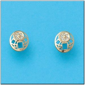 Pendientes oro 18kl redondos