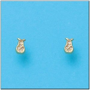 Pendientes oro 18kl peras