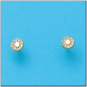 Pendientes oro 18kl redondos