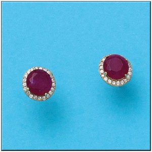 Pendientes oro 18kl redondos – 8mm