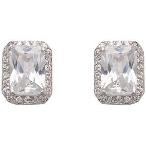 Pendientes oro blanco 18kl