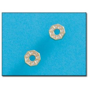 Pendientes oro 18kl circonitas