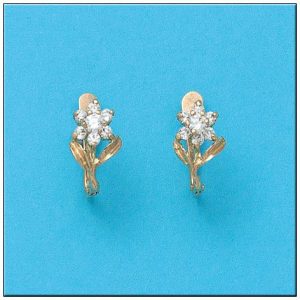Pendientes oro 18kl circonitas