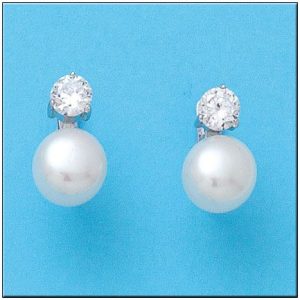Pendientes oro blanco 18kl