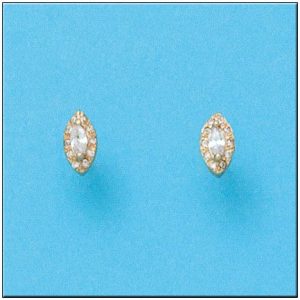 Pendientes oro 18kl circonitas
