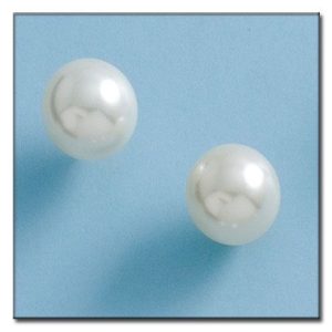 Pendientes oro 18kl perlas shell 12mm