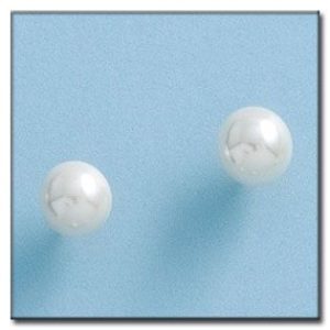 Pendientes oro 18kl perlas 7mm