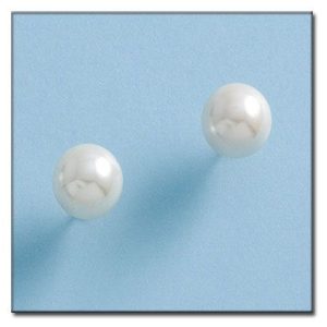 Pendientes oro 18kl perlas shell – 9mm