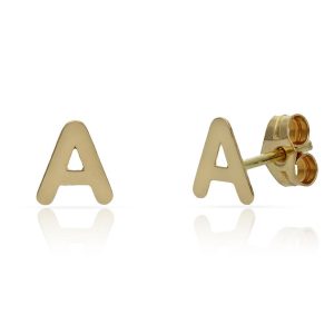 Pendientes oro 18kl iniciales