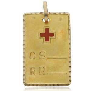 Placas oro 18kl grupo sanguineo – 21x33mm