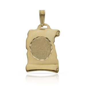 Placa oro 18kl pergamino – 18x25mm