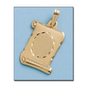 Placa oro 18kl pergamino – 20x29mm