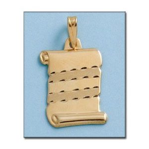 Placa pergamino oro 18kl de 18x25mm