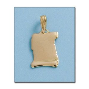 Placa oro 18kl pergamino – 13x18mm