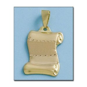 Placa oro 18kl pergamino – 18x25mm  ** agotado. no se fabrica**