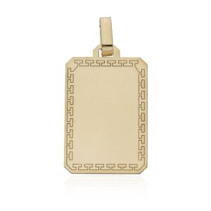 Placas oro 18kl greca – 19x28mm