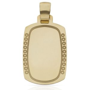 Placa oro 18kl circulo – 26x38mm