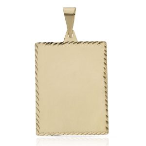 Placa oro 18kl tallada – 22x34mm