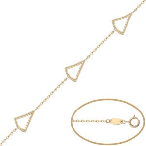 Pulsera oro 18kl – 3 triangulos