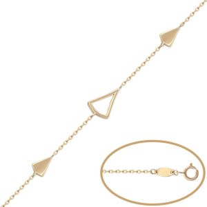 Pulsera oro 18kl – 3 triangulos