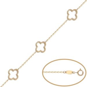Pulsera oro 18kl – 3 flores