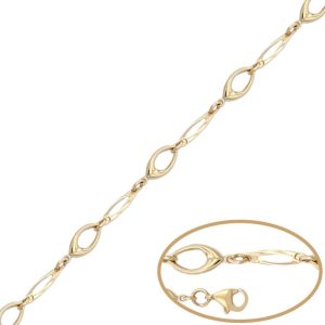 Pulsera oro 18kl oval