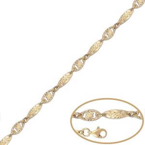 Pulsera oro 18kl tallada