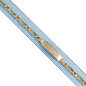 Pulsera oro 18kl 1×1 placa