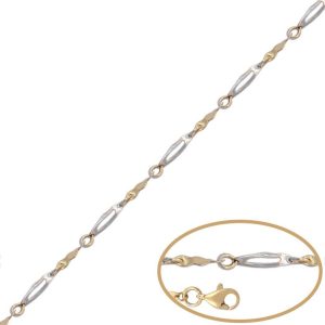 Pulsera oro 18kl bicolor