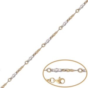 Pulsera oro 18kl bicolor