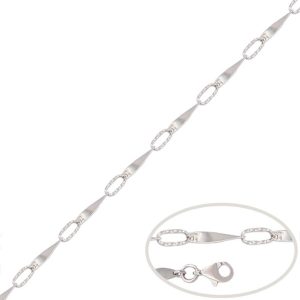 Pulsera oro blanco 18kl