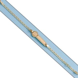 Pulsera oro 18kl elefante ancla tallada