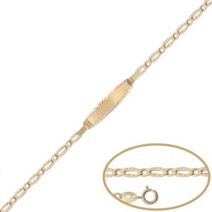Pulsera oro 18kl – 12cm
