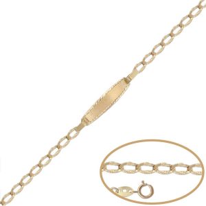 Pulsera oro 18kl – 12cm