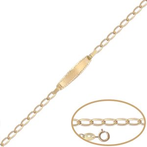 Pulsera oro 18kl – 12cm