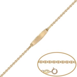 Pulsera oro 18kl – 12cm