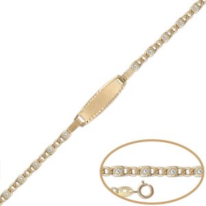 Pulsera oro 18kl circonitas – 14cm