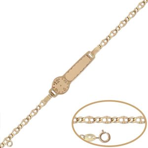 Pulsera oro 18kl reloj – 13cm